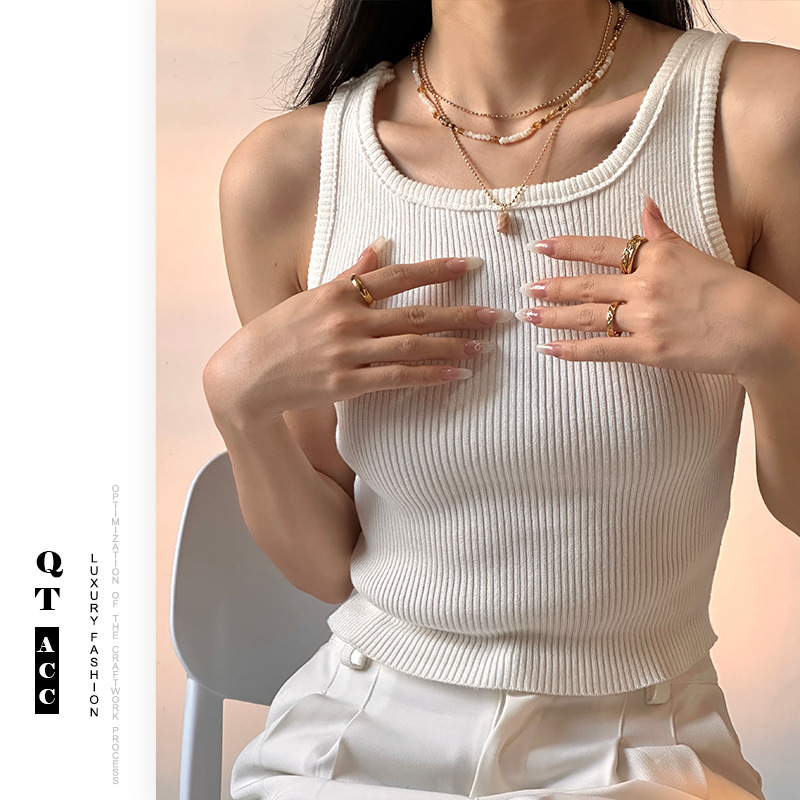 Simple estilo ligero lujo chaîne de bolas caliente nicho universal hermoso diseño de colgante de piedra solar nuevo collar mujer image 4