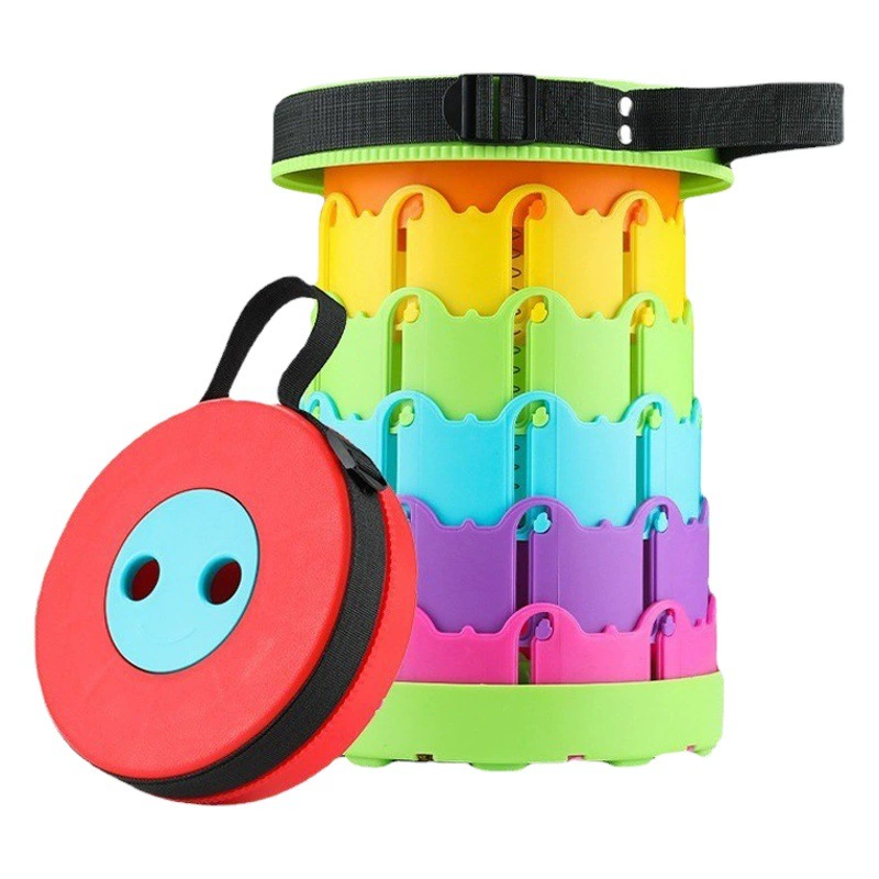 Трансграничный детский Радужный складной стул Портативный выдвижной стул Отдых на открытом воздухе Рыболовная лавка Ночной рынок Кемпинг Мазар