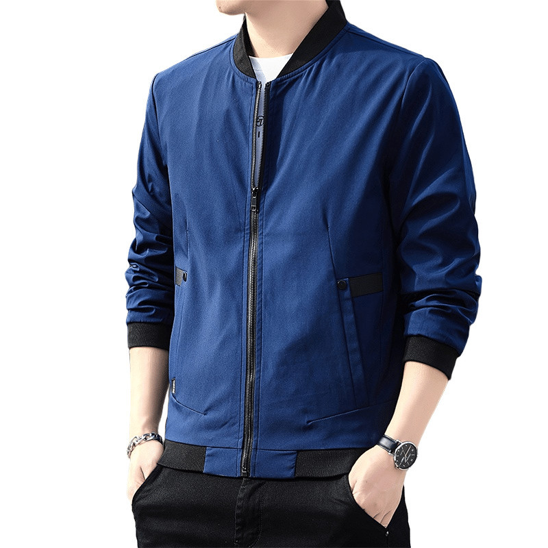 Primavera y otoño 2023 nuevo estilo coreano de moda guapo chaqueta casual hombres béisbol cuello superior fábrica al por mayor