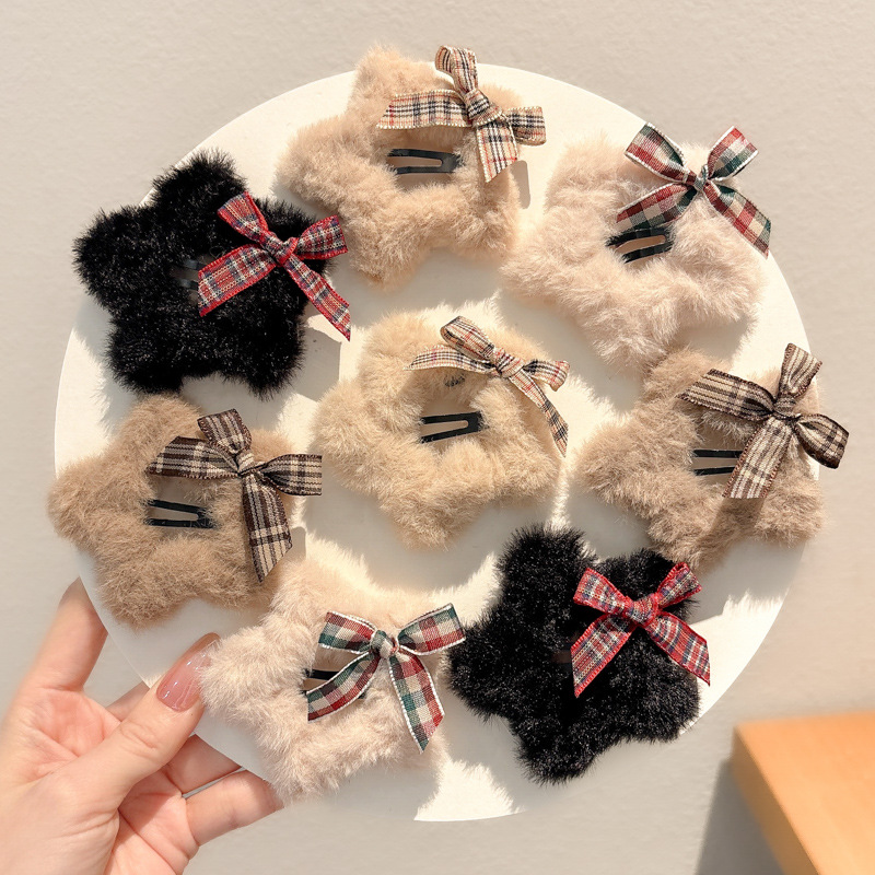 Peel de peluche para niños BB clip clip de peluche clip lateral para niñas lindas niñas toque de pelo para bebés