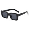 Square glasses suitable for men and women, trend fashionable brand sunglasses solar-powered, 2023, European style, Korean style