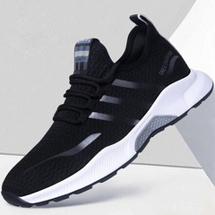 2023 New Spring and Autumn Men's Shoes Men's Sports Shoes Casual Shoes Running Trendy Shoes Spring Korean Style Breathable Cloth Shoes Single Shoes
