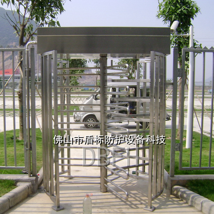 车站不锈钢手动单项旋转闸 半高矩形出口通道湖南景区单向通行门