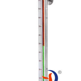 磁性翻板液位计真空夹套型 不锈钢衬PP侧装磁翻板液位计 图片