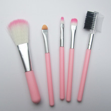 5支化妆刷套装粉色眼影刷唇刷腮红刷睫毛刷化妆刷子美妆工具