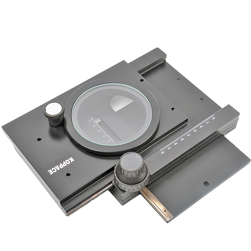 批发 XY显微镜工作台 玻璃平台可360度旋转 移动行程75mm*55mm