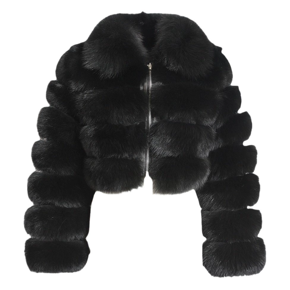 Трансграничная Европа и США новые производители шуба имитация лисьего меха женский мех лацкан шить с длинным рукавом в наличии оптом