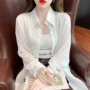 新款条纹长袖宽松衬衫