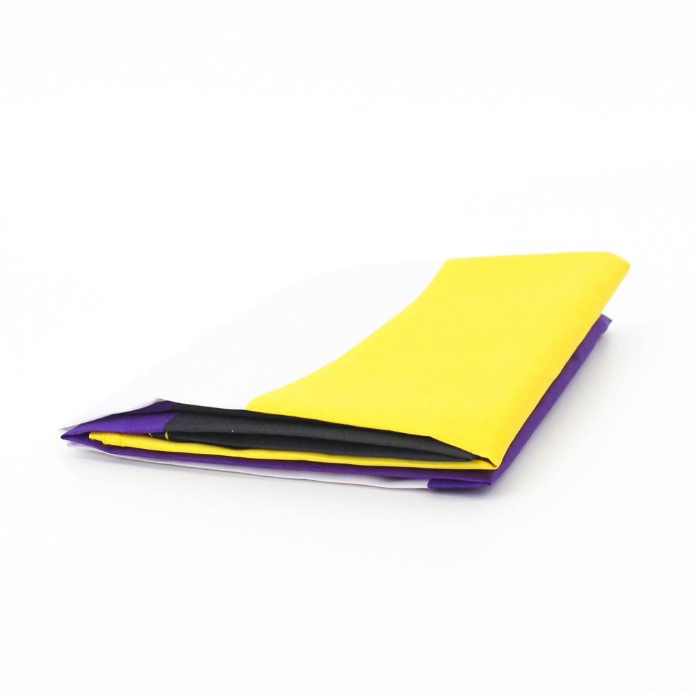 Cross-border spot 90*150cm rainbow non binary 2D flag