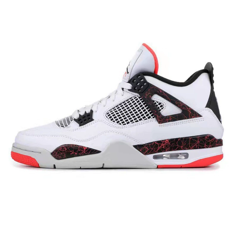 Putian Заводы обувная прямая продажа Aj4 Женское Электрическое Желтое Jordan 4 Спортивные кроссовки Мужские бега износостойкость трение звук баскетбольные кроссовки