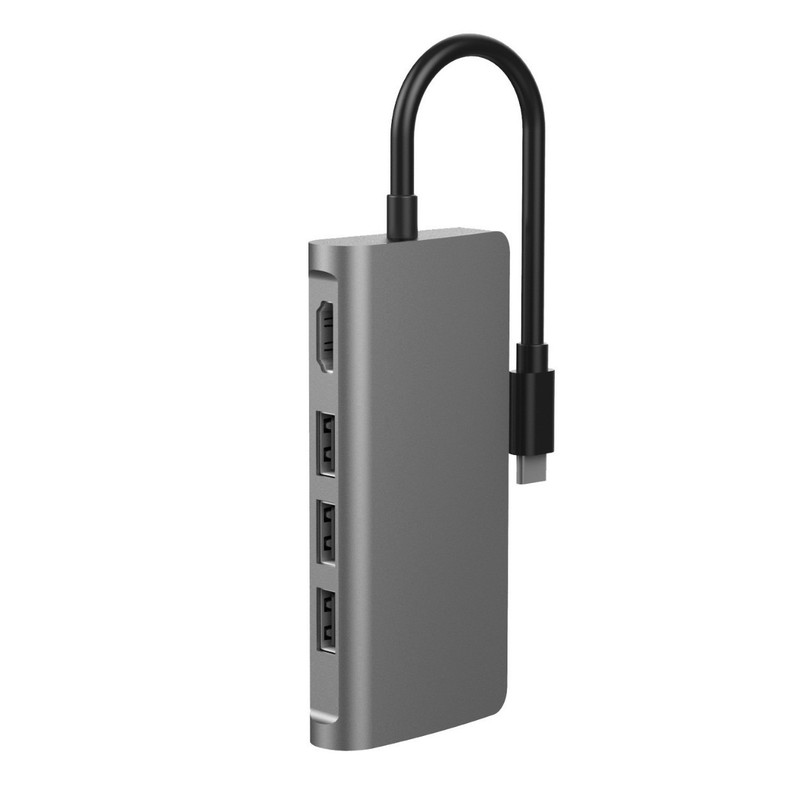 8-in-1 ドッキング ステーション タイプ C - PD 高速充電ハブ ギガビット ネットワーク ポート HD HDMI ハブ SD/TF カード リーダー|undefined