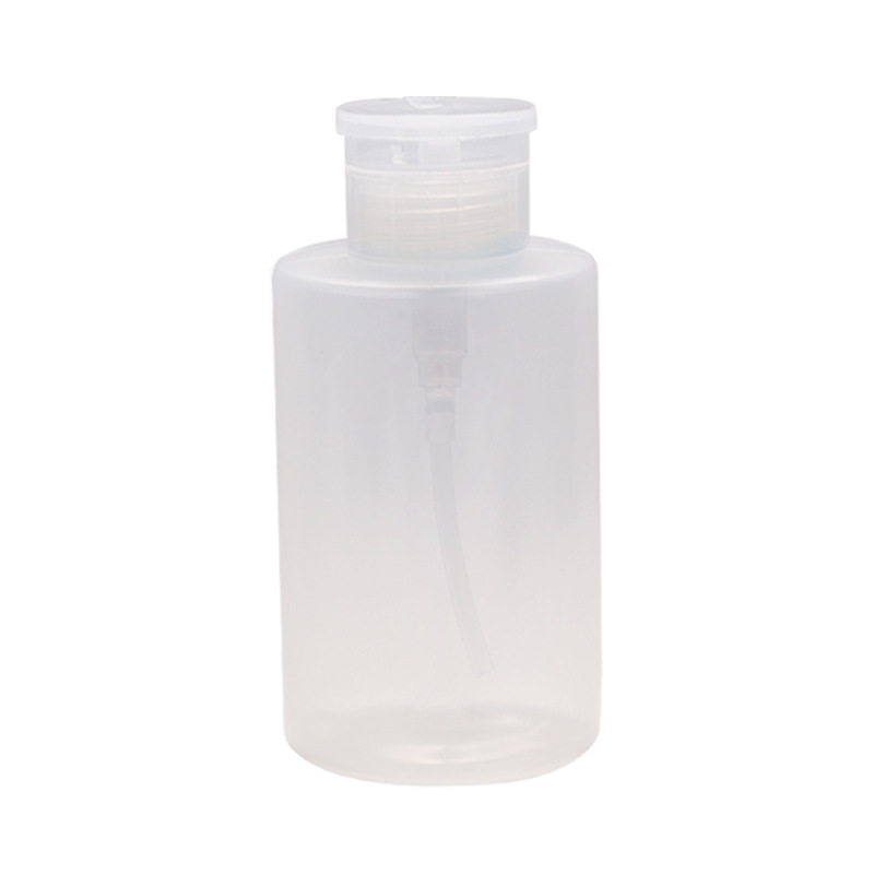 350 ML presiona la botella vacía cabeza transparente