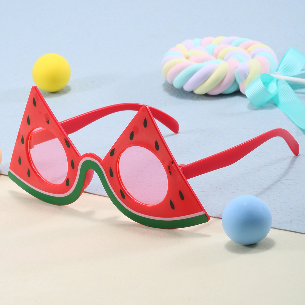 Extraño gafas de fiesta hawaiana fruta modelado sandía ojos de fresa piña y otros accesorios de playa de verano gafas de sol