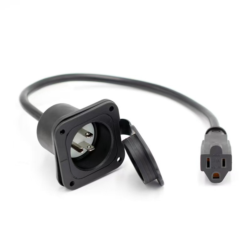 アメリカン RV 15A 125V NEMA 5-15P プラグイン充電ソケット防水カバープラグを供給します。|undefined