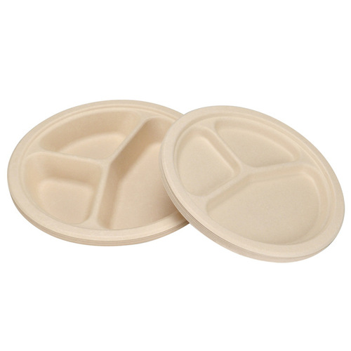 Petunia thickened disposable dinner plate bamboo pulp paper plate picnic barbecue plate cake plate children's painting plate