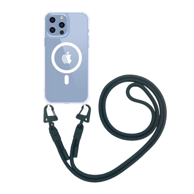 Crossover lanyard for iPhone15Pro phone case XOUXOU Apple 14 can carry all-in-one magnetic cover