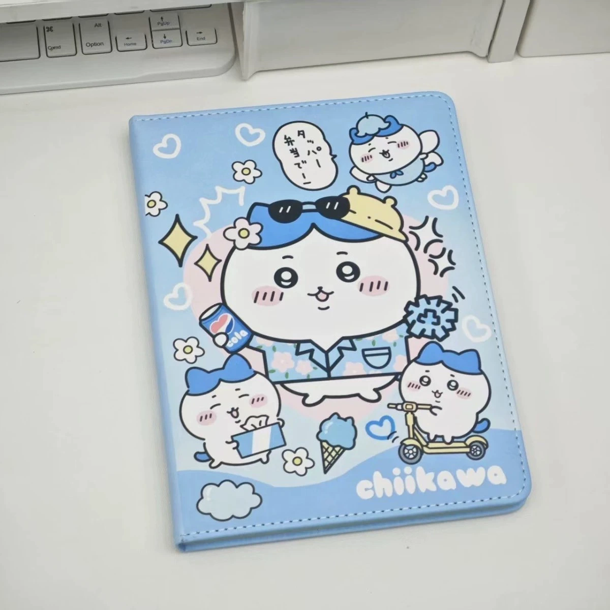 Японский Chiikawa A5 кожаный блокнот с цветными страницами, ручной учет, блокнот высокого уровня