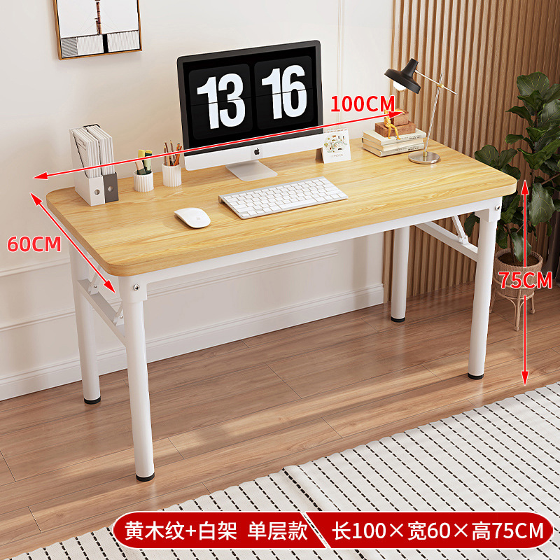 Escritorio de computadora plegable personalizado, habitación de alquiler, apartamento pequeño, mesa plegable para comer, escritorio de aprendizaje simple para estudiantes en casa