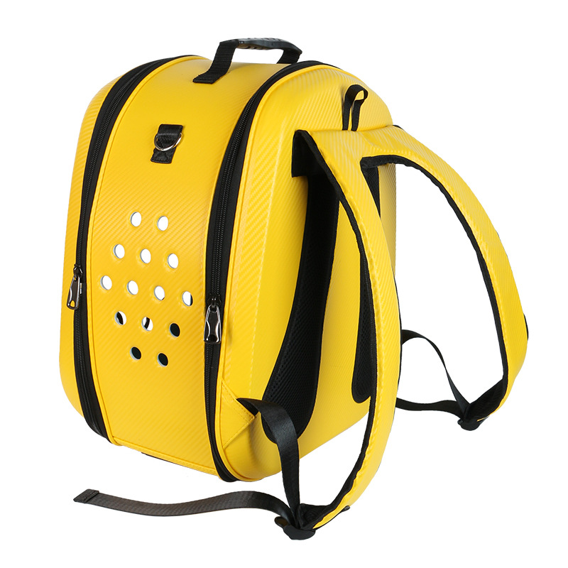 Bolsa de salida para mascotas transparente portátil para mascotas mochila plegable transpirable bolsa para mascotas en stock al por mayor