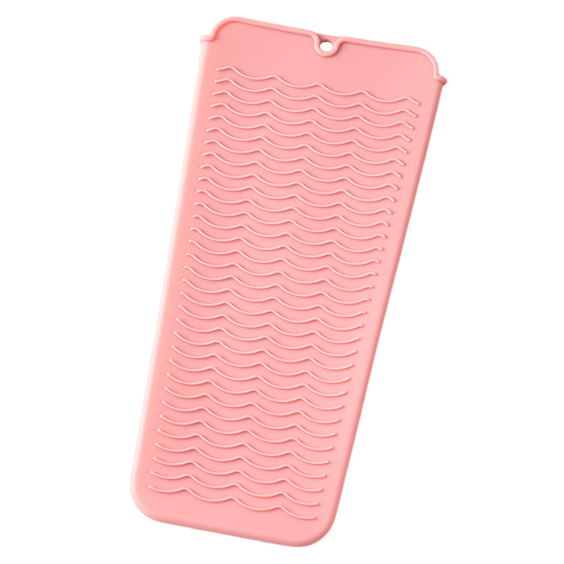 Rizador de pelo plancha de pelo perm stick almohadilla de aislamiento de silicona gran rollo perm almacenamiento antideslizante almohadilla de silicona