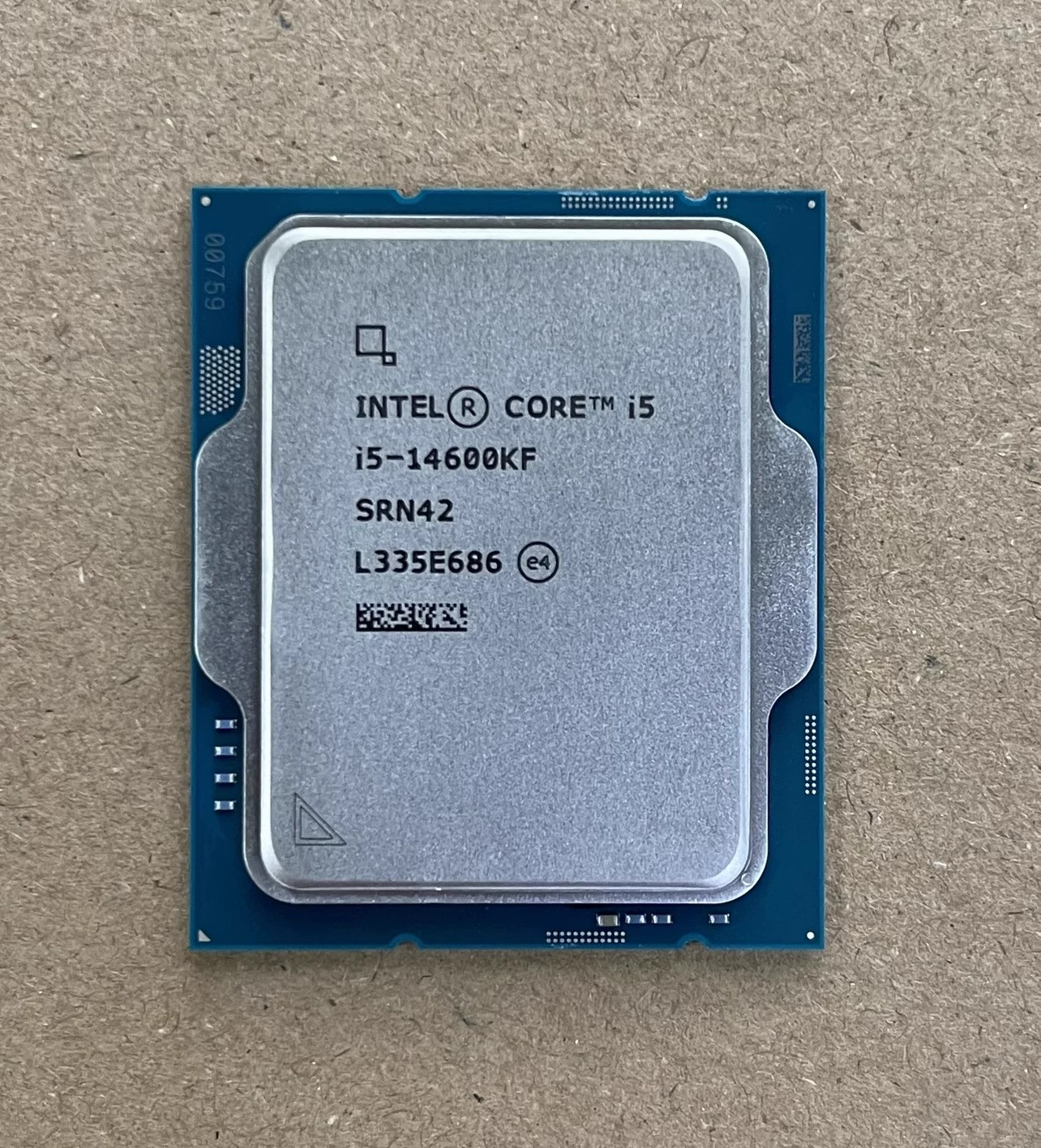 Настольный процессор Intel i5-14600KF, 14 ядер 20 потоков, совместим с B760/Z790