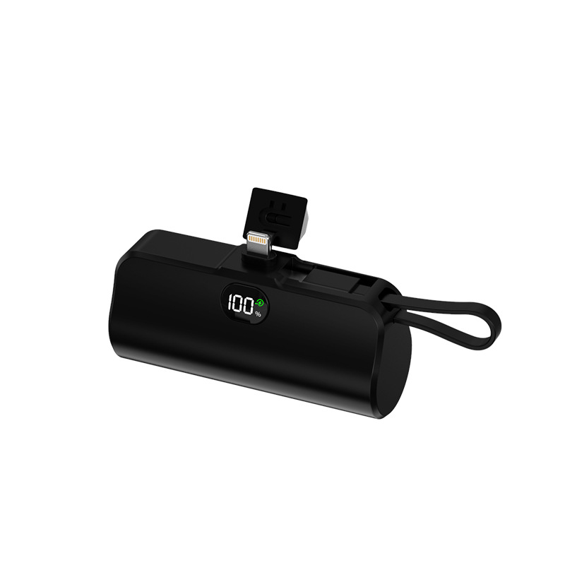 PD20W carga rápida mini cápsula enchufe de cola pantalla digital bolsillo auto-cableado soporte KC banco de potencia 5000m fábrica al por mayor