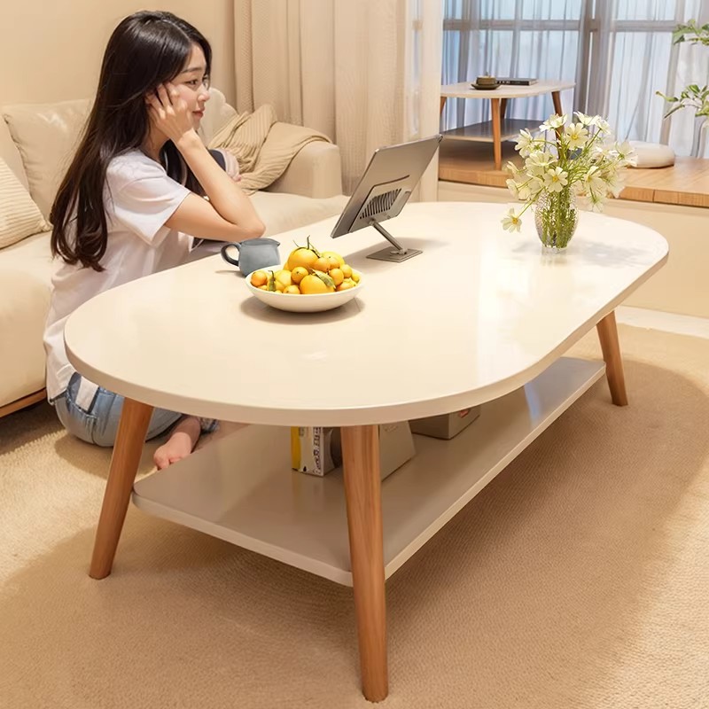Mesa de té sala de estar pequeña casa simple simple mesa pequeña habitación de alquiler mesa baja balcón mesa de té