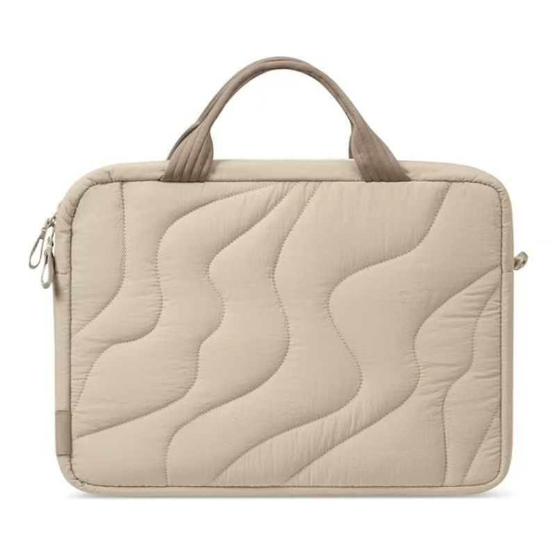 2026 New Wave Texture Laptop Bag, Portable, Lightweight, Shockproof 14inch Apple Notebook Commuting Sleeve Bag