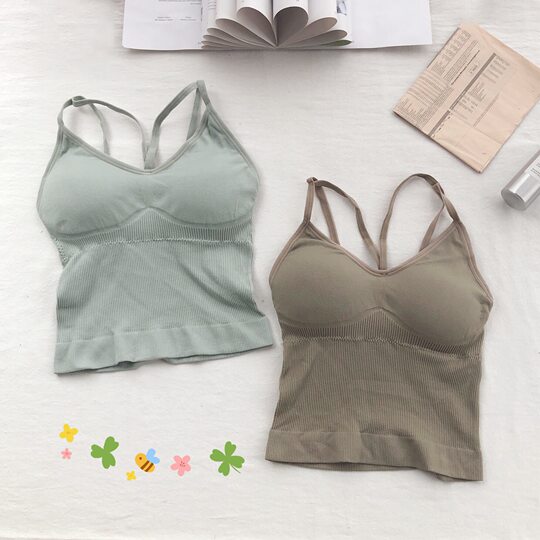 Popular online popular beauty V8 beauty back underwear camisole inner wear wrapped chest tube top with chest pad sexy bottoming top