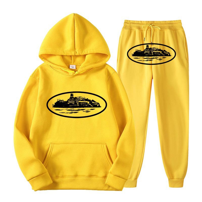 Europa y los Estados Unidos Clint419 imprimir patrón de prisión demonio camiseta de camiseta y conjunto de terciopelo al por mayor suelto nuevo