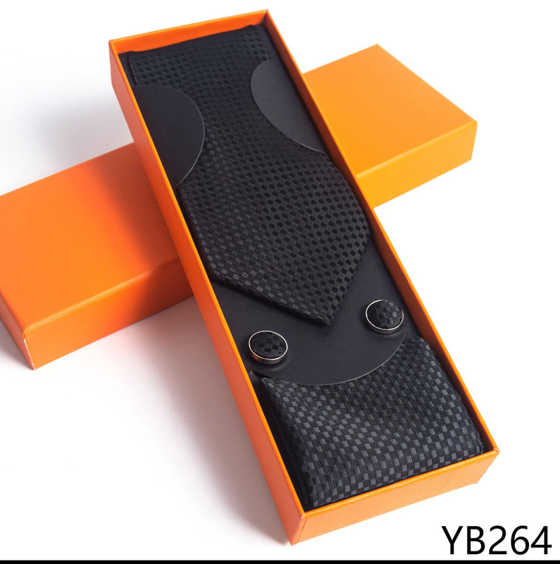 Paisley Men's Necktie Pocket Square And Cufflinks Gift Set_voghion.com