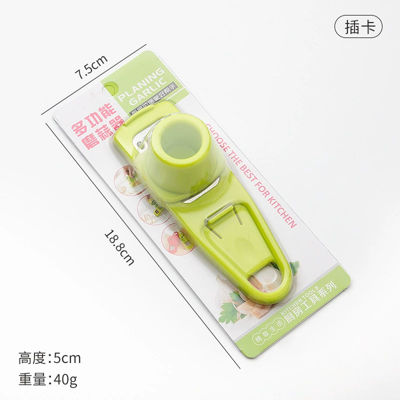 Multifunctional Garlic Grinder, ABS/PP Body with 410 Stainless Steel Blade, Compact