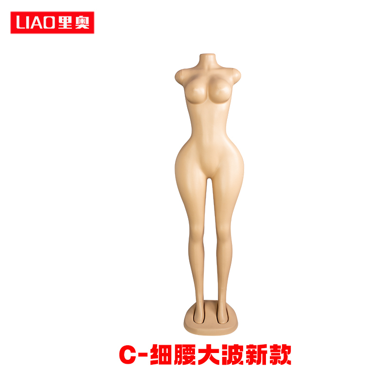 广州模特厂出口便宜塑料模特男服装道具女展示假人新款大胸大屁股|undefined