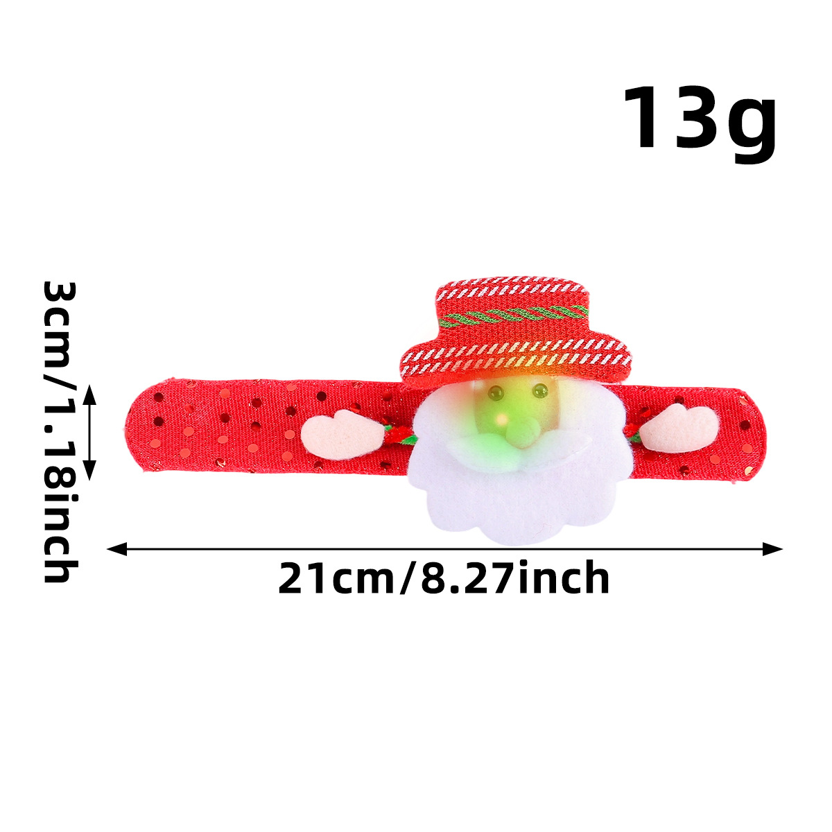 Hong Kong amor Santa Claus oso raqueta anillo lindo niños franela pulsera luminosa Navidad anillo regalo