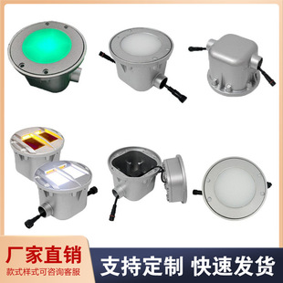 Factory Direct Sales Aluminum Alloy Active Road Stud Wiring Fully Transparent Underground Road Stud Outdoor Luminous Led Induction Light