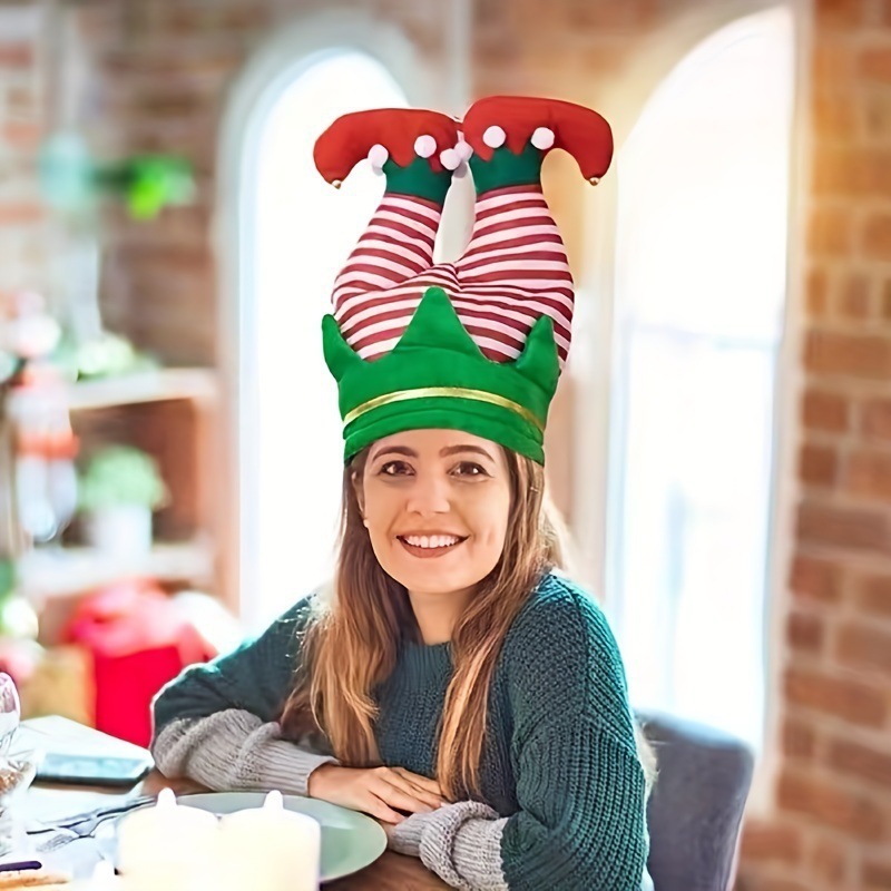 クロスボーダー配送クリスマス装飾パーティークリスマス帽子老人エルフピエロズボンレッグハットクリスマスツリーアクセサリー|undefined