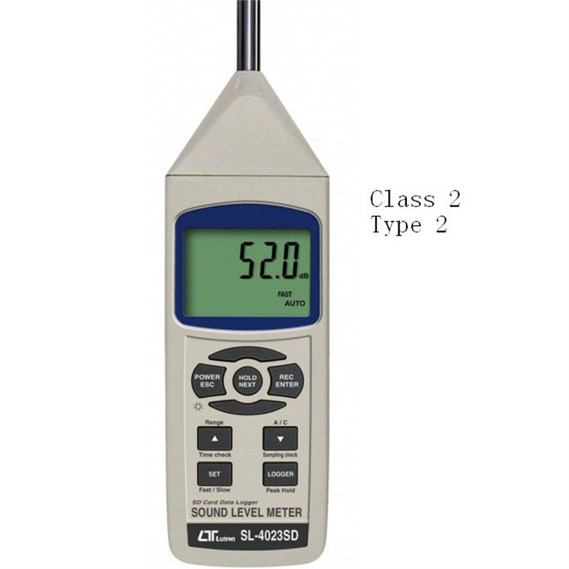 台湾路昌记忆式噪音计SD卡数据型记录仪声级计分贝仪器SL-4023SD