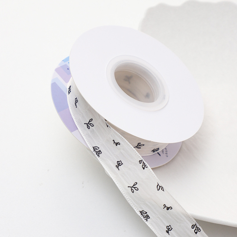 Siete colores, clásico, pequeña cinta floral, paquete de ramo, cinta de raso, bolsa de flores, cinta de flores, embalaje de material de bricolaje hecho a mano