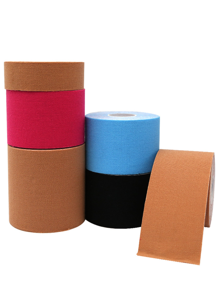 Fabricante spot adhesivo muscular adhesivo de tela de efecto intramuscular vendaje de elevación de pecho adhesivo rodilla codo fitness cinta adhesiva deportiva