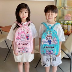 新品大容量子供バッグ布かわいい小学生リュックサック幼稚園リュックサックバブルマットバッグ