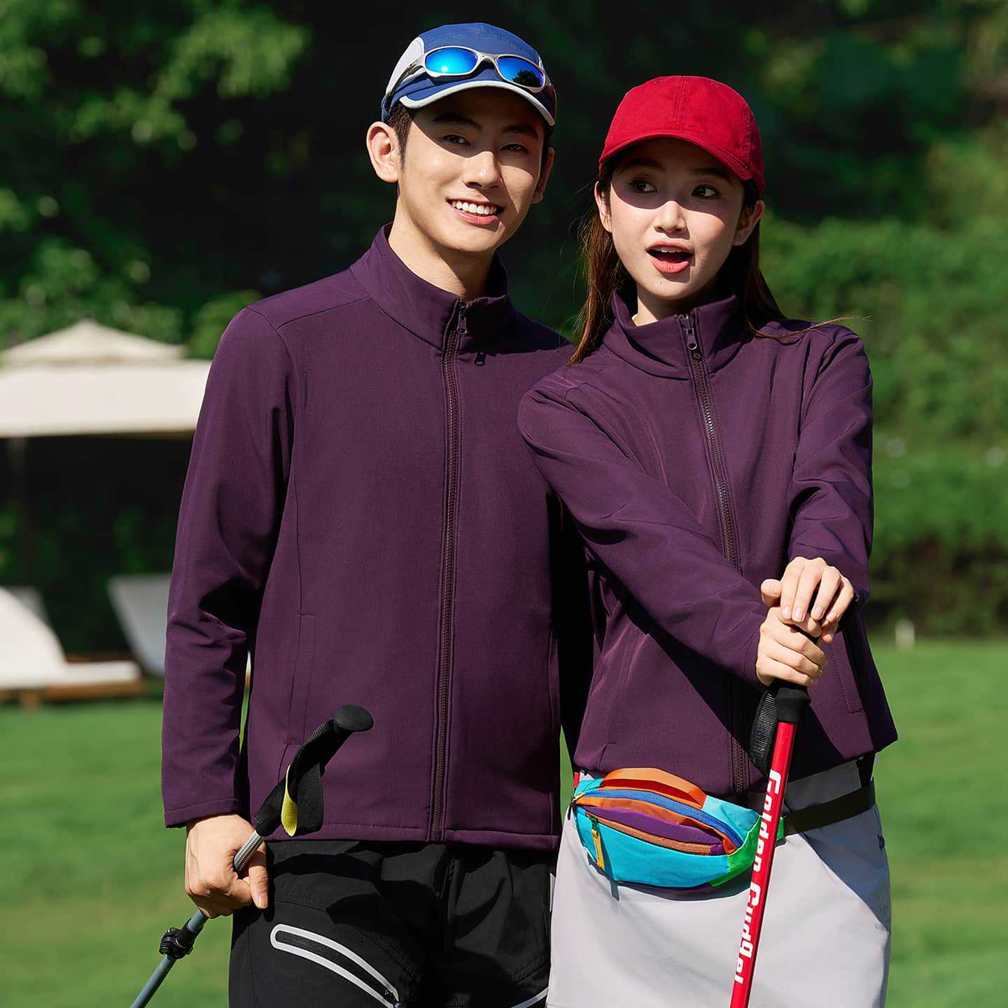 Stand-up collar softshell jacket with printed or embroidered logo, solid color, windproof, warm, suitable for spring and autumn, workwear, unisex, outdoor sportswear
