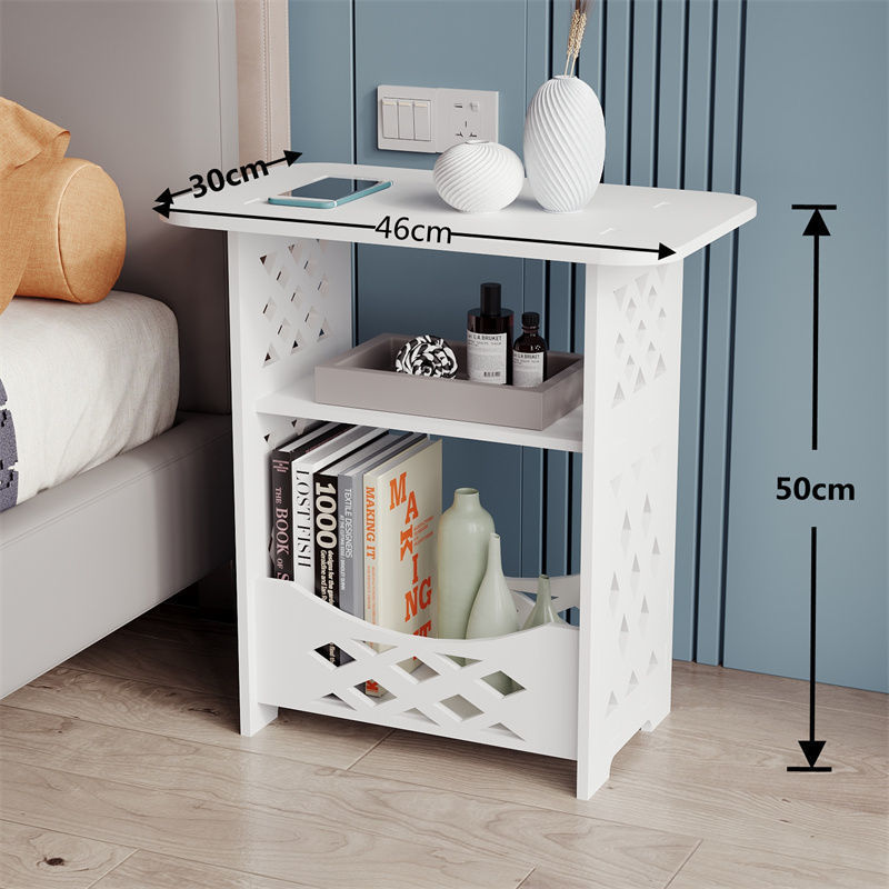 Mesa de cabecera simple mini mesa de té sofá lado de varios dormitorio pequeño gabinete de cabecera doméstico almacenaje y arreglos dormitorios