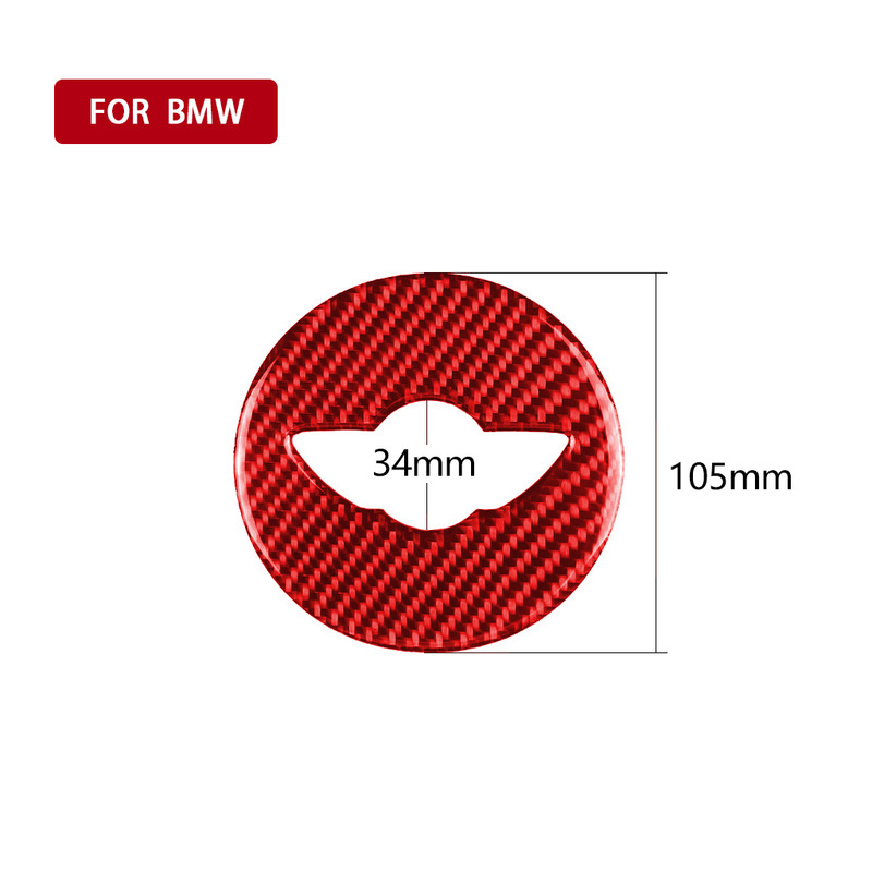 Suitable for BMW Mini Cooper F55 F56 F60 carbon fiber steering wheel decoration car modification accessories