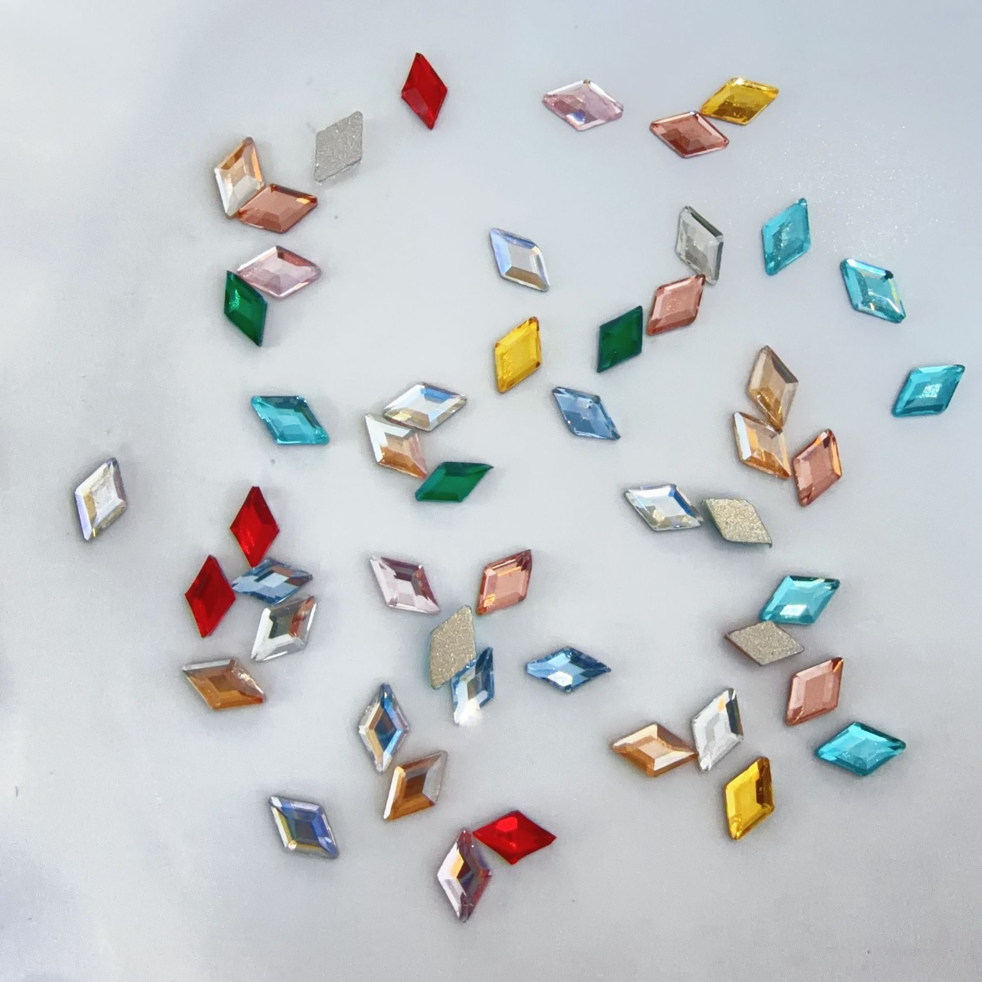 4x6mm 다이아몬드 혼합 색상