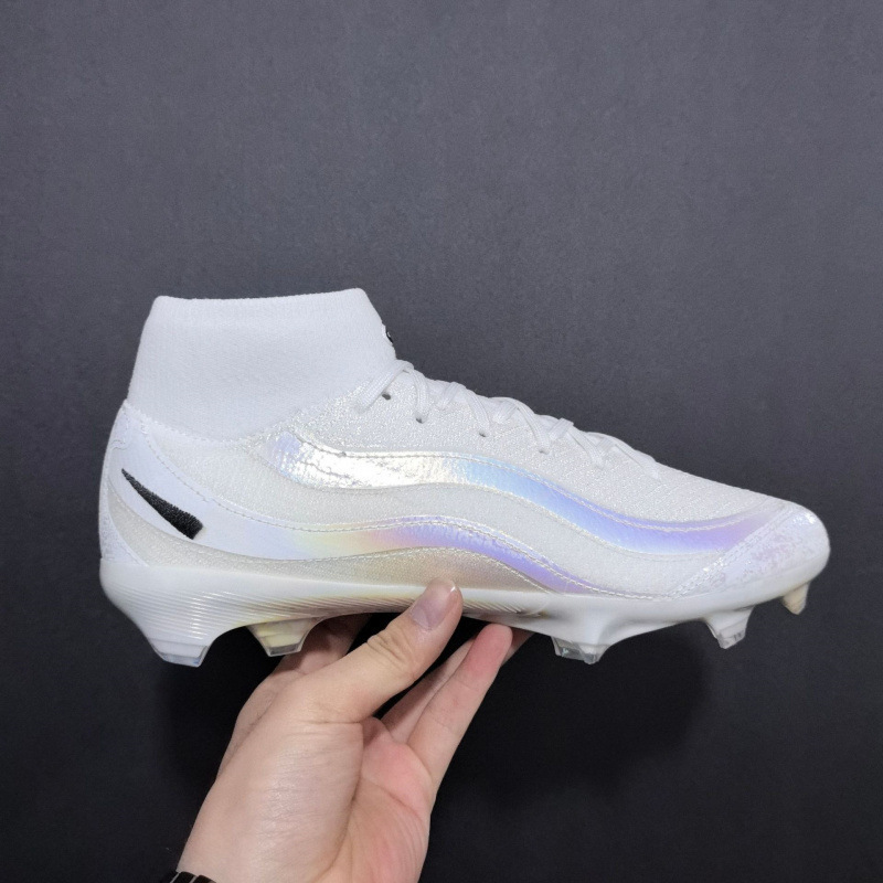 Superfly men's soccer shoes, Assassin 16 high-top knitted athletic shoes, women's FG trendy sneakers Superfly men's soccer shoes, Assassin 16 high-top knitted athletic shoes, women's FG trendy sneakers