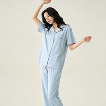 【多款开衫清仓】夏季新品女士套装睡衣 短袖长裤女家居服可外穿