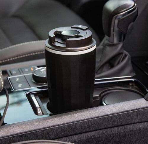  New Car Water Boiling Cup Electric Kettle Stainless Steel 304 Heating Cup Convenient Heating Cup Temperature Display