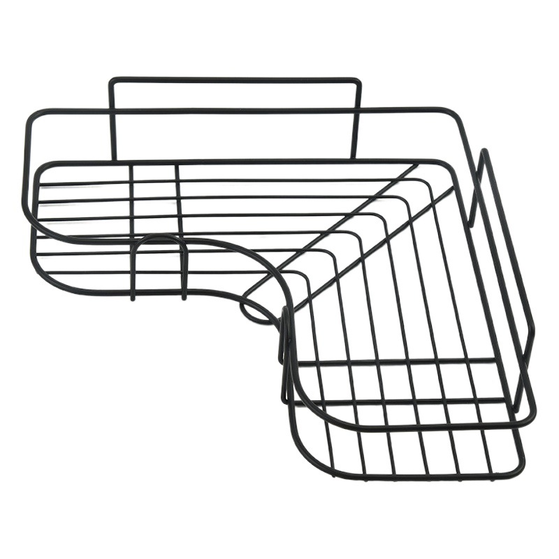 Engrosado Punch-libre baño rack de baño montado en la pared de baño suministros de almacenamiento de rack montado en la pared inodoro esquina trípode