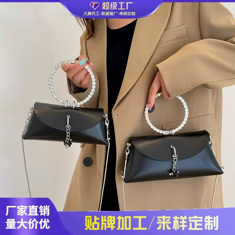 小众设计感包包女秋冬新款流行链条斜挎包爆款手拎晚宴包轻奢