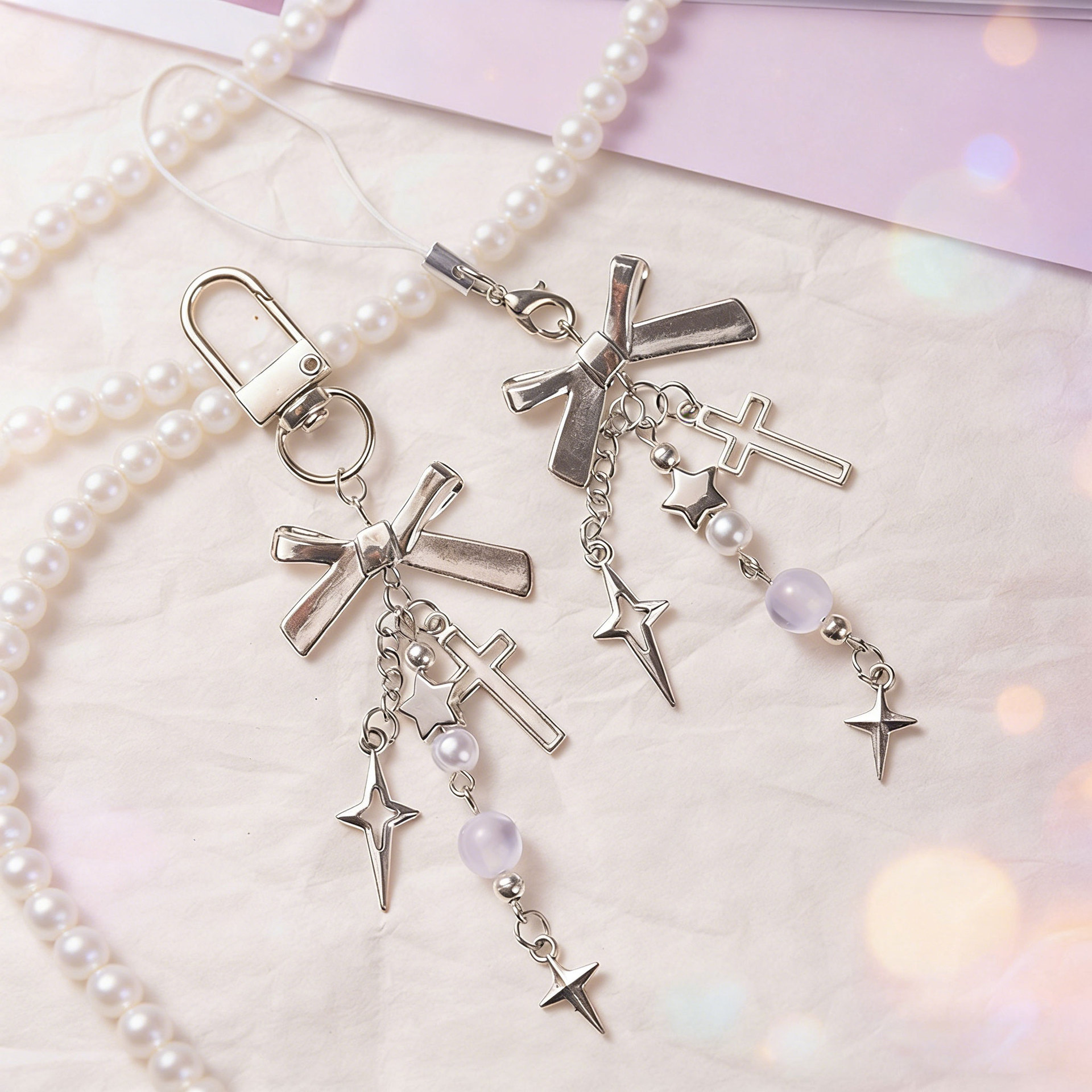 Creative Ins Style Mobile Phone Hanging Chain Cross Pendant Pendant Bag Pendant Polaroid Camera Small Pendant